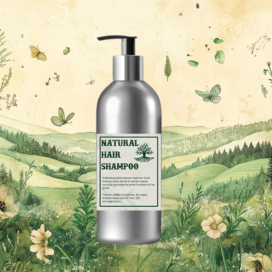 Luonnollinen hiusten shampoo 